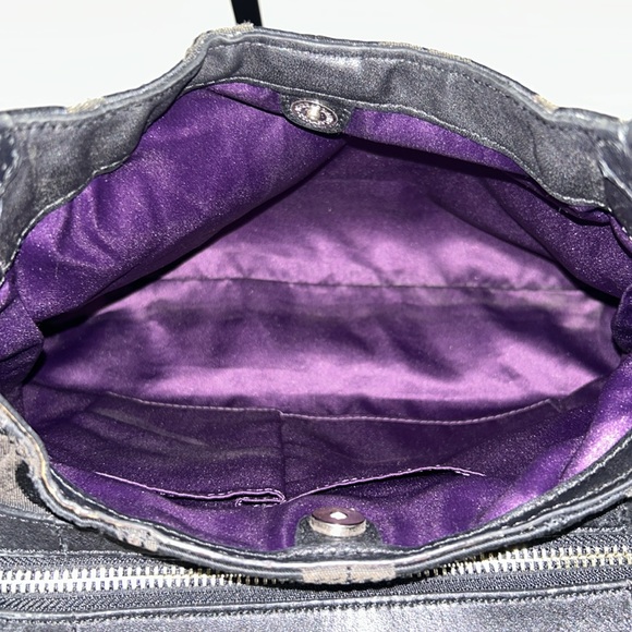 Coach Mia Opt Art Sateen Maggie Shoulder Bag Black #15757 - Picture 10 of 13